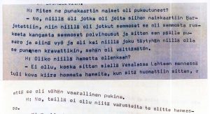 Muistelija: Aino T., s. 1894. Työväen Arkisto/ Työväen muistitietotoimikunnan kokoelmat..